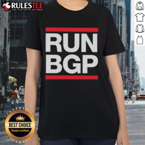 Official Run BGP Ladies Tee in vibrant colors, perfect for activewear and stylish workouts.