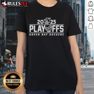 Premium 2025 Playoff Green Bay Rockers Ladies Tee in vibrant colors, perfect for fans and stylish game day attire.