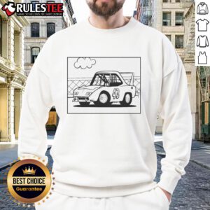 Premium Plymouth classic car cartoon sweatshirt featuring a vibrant graphic of a vintage Plymouth car.
