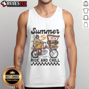 Premium Summer Beach Club vintage tank top for 24h ride and chill, perfect for summer outings and beach vibes.