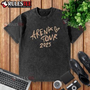 Pretty Vincent Weiss Arena Tour 2025 washed t-shirt featuring a stylish design and vibrant colors for concert fans.