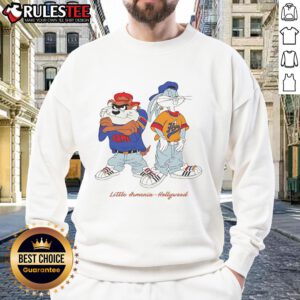 Top Bugs Bunny and Taz Little Armenia Hollywood sweatshirt design featuring iconic cartoon characters.