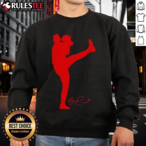 Alt Text: Garrett Crochet Boston Red Sox silhouette signature sweatshirt, perfect for baseball fans and stylish comfort.