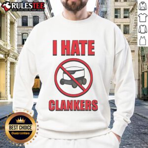 Alt Text: Top I Hate Clankers Sweatshirt in stylish design, perfect for casual wear and expressing your unique style.