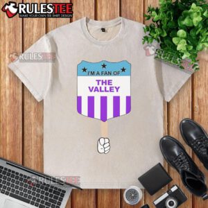 Top Im A Fan Of The Valley Washed T-Shirt in soft fabric, featuring a trendy graphic design for casual wear.