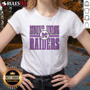 Top Mount Union Raiders logo on a stylish ladies tee, perfect for fans and casual wear.