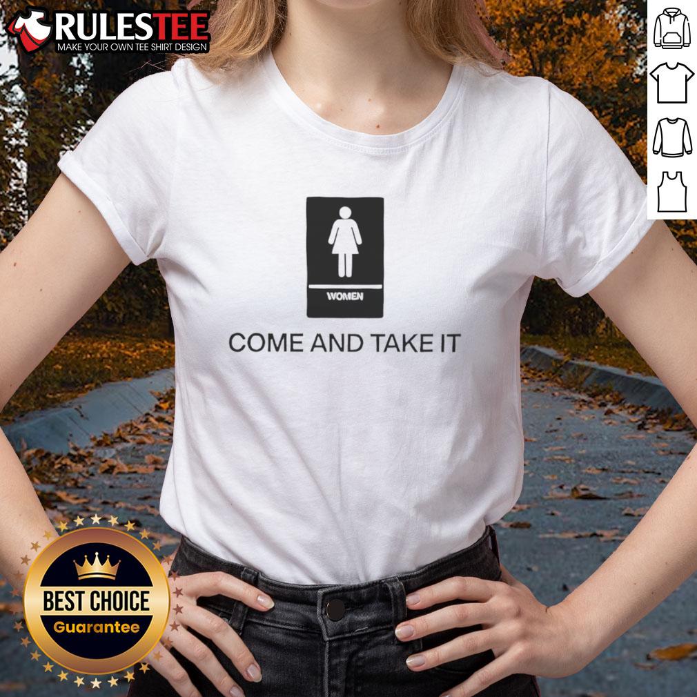 Alt Text: Nancy Mace Womens 'Come and Take It' Tee for Congress featuring bold graphic design and vibrant colors.