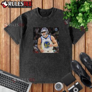 Awesome Brandon Aubrey Dallas Cowboys football x basketball washed t-shirt displayed on a hanger with team colors.