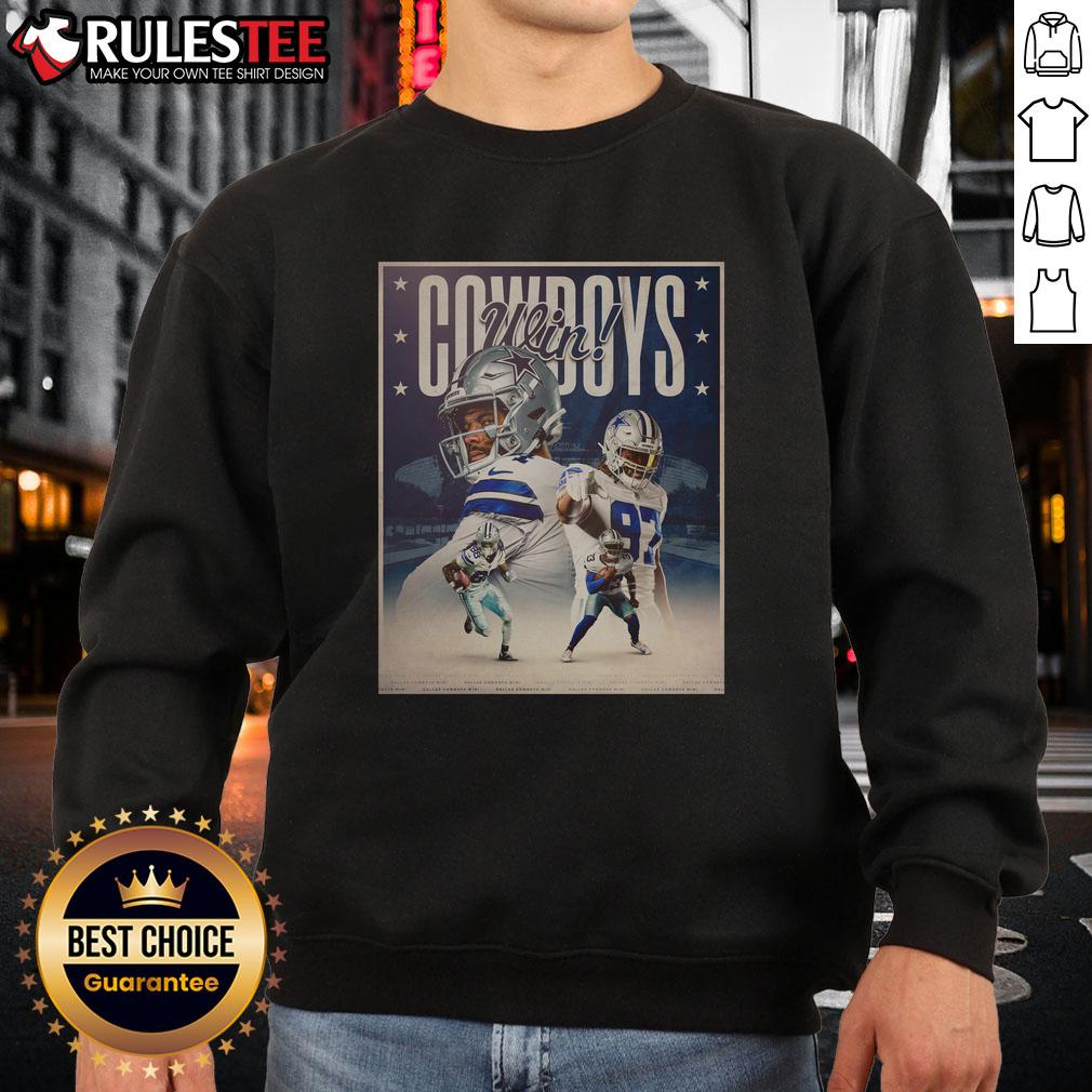 Awesome Dallas Cowboys Wins Week 2 NFL Sweatshirt featuring team logo and vibrant colors, perfect for fans.