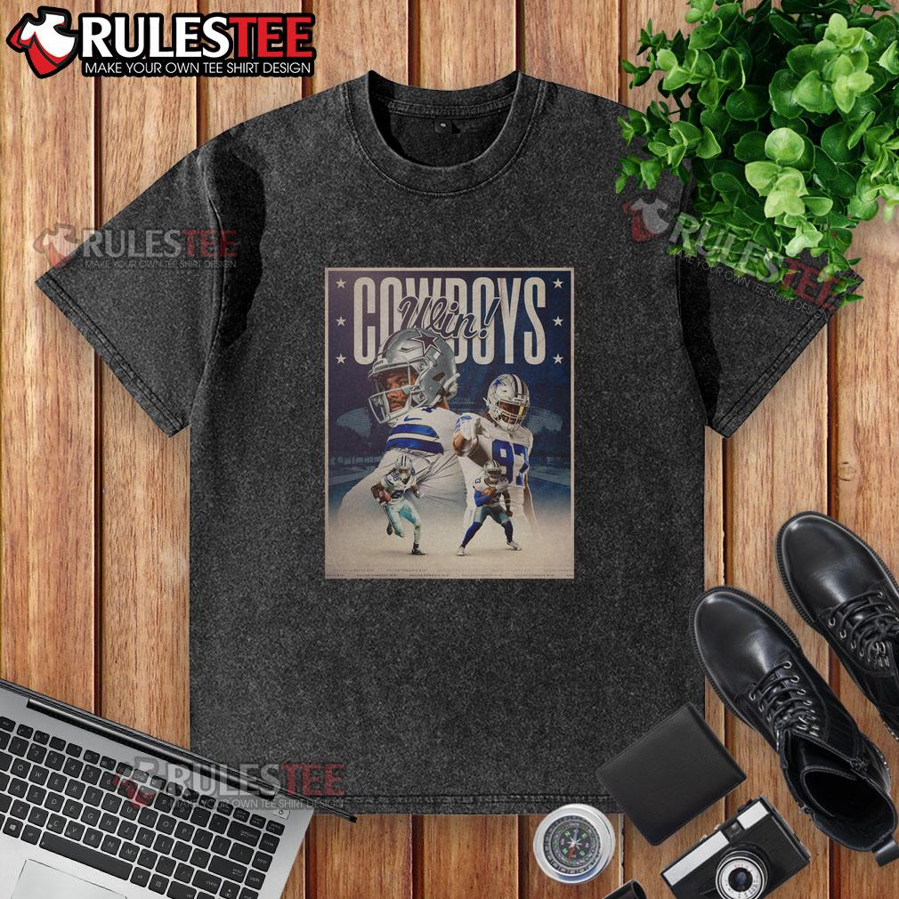 Awesome Dallas Cowboys Wins Week 2 NFL washed t-shirt featuring vintage design and team colors, perfect for fans.