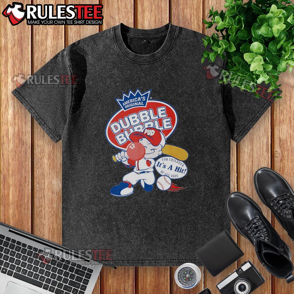 Awesome Dubble Bubble washed t-shirt featuring vibrant colors and a fun graphic design, perfect for casual wear.
