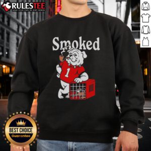 Awesome Georgia Bulldogs vs Tennessee Volunteers smoked sweatshirt showcasing team spirit and style for fans.
