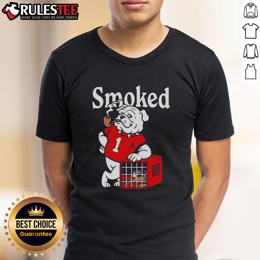 Awesome Georgia Bulldogs vs Tennessee Volunteers smoked t-shirt featuring team logos and vibrant colors for fans.