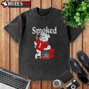 Awesome Georgia Bulldogs vs Tennessee Volunteers smoked washed t-shirt featuring team logos and stylish design.