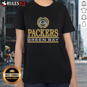 Awesome Green Bay Packers Crest Ladies Tee featuring vibrant team colors and logo, perfect for fans and casual wear.