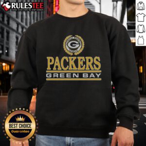 Awesome Green Bay Packers Crest Sweatshirt featuring the iconic team logo and vibrant green color, perfect for fans.