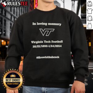 Alt Text: Awesome Virginia Tech Football Sweatshirt in loving memory, featuring vibrant colors and team logo for fans.