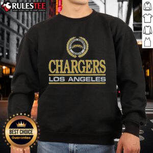 Awesome Los Angeles Chargers Crest Sweatshirt featuring bold team logo on a comfortable fabric for fans.