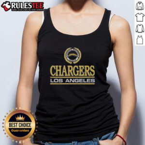 Awesome Los Angeles Chargers crest tank top design featuring vibrant team colors and logo for sports fans.