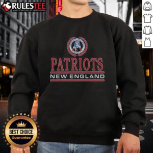 Awesome New England Patriots crest sweatshirt showcasing team pride with bold logo and comfortable design.