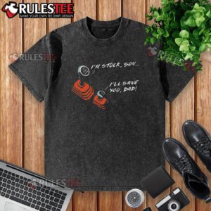 Funny manual transmission dad and son gear t-shirt, showcasing a playful design perfect for car enthusiasts.