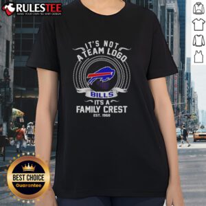 Good Buffalo Bills NFL family crest tee for ladies, established 1968, showcasing team spirit and heritage.