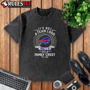 Good Buffalo Bills NFL family crest washed t-shirt established in 1968, showcasing team pride and heritage.