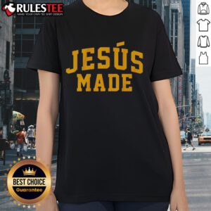 Good Jesus Made Milwaukee Baseball Ladies Tee featuring a stylish design perfect for baseball fans.