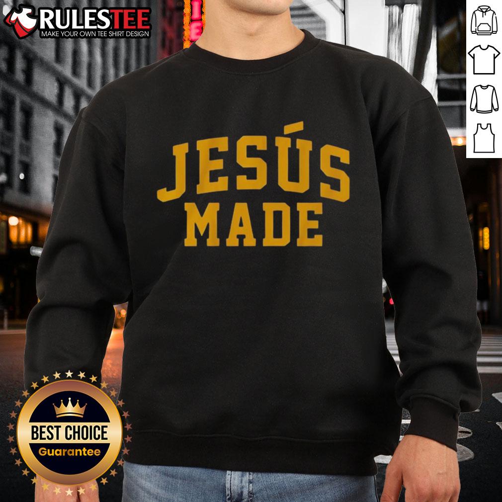 Good Jesus Made Milwaukee Baseball sweatshirt in vibrant colors, perfect for fans and casual wear.