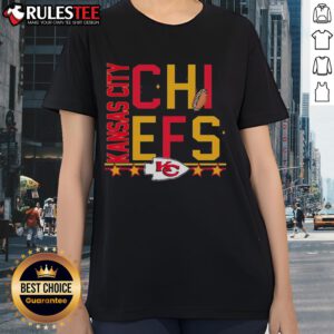 Good Kansas City Chiefs Design Box Ladies Tee featuring vibrant team colors and stylish graphics for women fans.