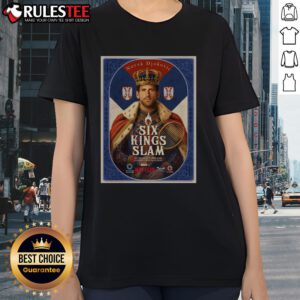 Good Novak Djokovic Six Kings Slam 2025 Riyadh Season Tennis Ladies Tee featuring vibrant design and tennis theme.