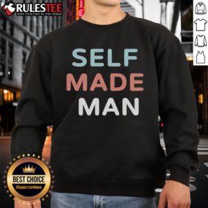 Good Self Made Man sweatshirt in casual style, showcasing motivational design for entrepreneurs and self-starters.