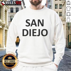 Hot Katelyn Tarver in a stylish San Diego sweatshirt, showcasing her trendy look and casual fashion sense.