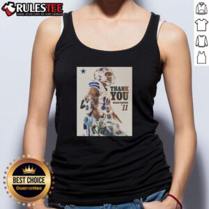 Hot thank you Dallas Cowboys Micah Parsons tank top featuring team colors and logo, perfect for fans and summer wear.