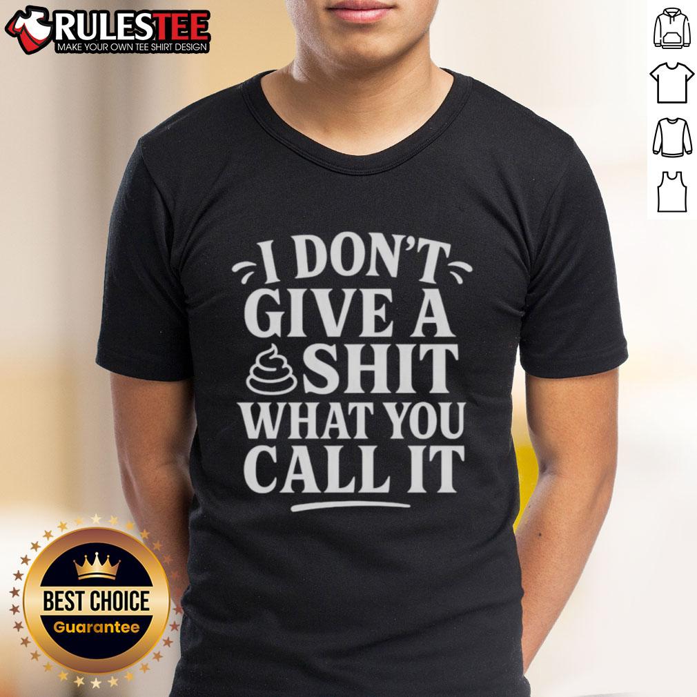 Nice I Don't Give A Shit What You Call It JDVANCE T-Shirt in black, casual style, great for laid-back wear.