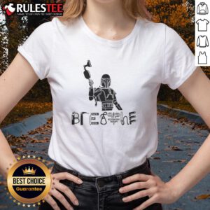 Nice The Mandalorian and Grogu science fiction movie graphic on a ladies tee, perfect for fans of the series.