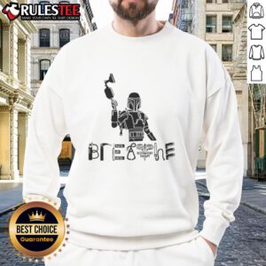 Nice The Mandalorian and Grogu sweatshirt featuring a vibrant sci-fi design, perfect for fans of the iconic series.