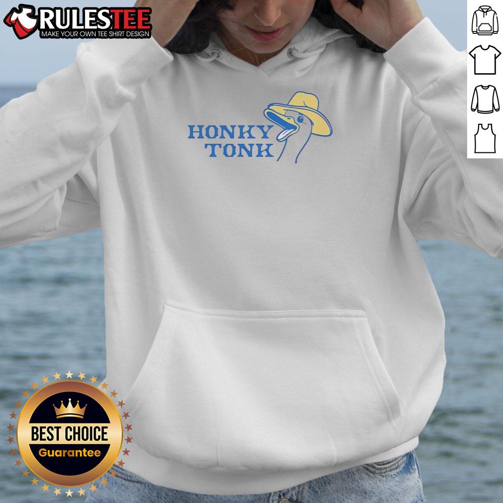 Official Honky Tonk Goose Hoodie featuring a stylish design, perfect for casual wear and country music lovers.