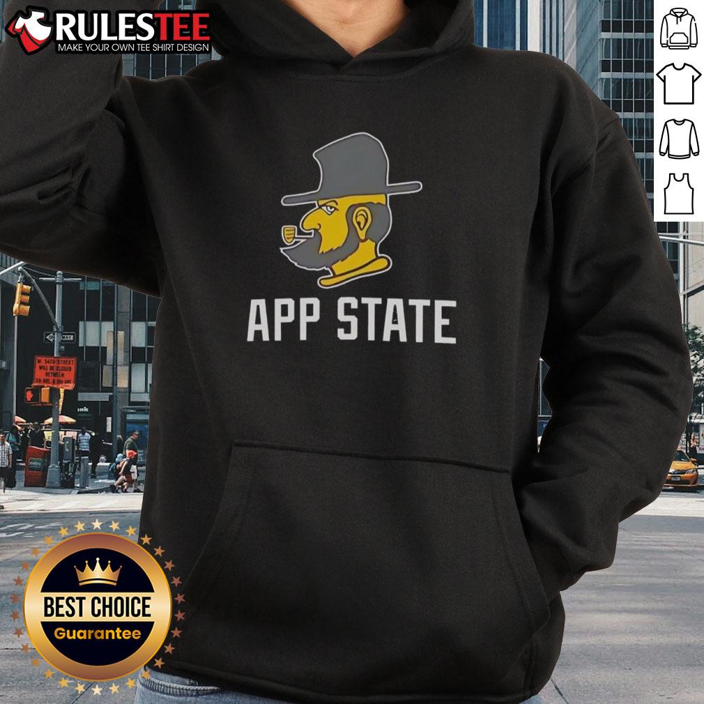 Original Appalachian State Mountaineers Logo Hoodie featuring the iconic logo on a stylish black background.