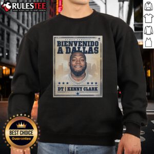 Original Kenny Clark Welcome to Dallas Cowboys graphic sweatshirt featuring bold team logo and stylish design.