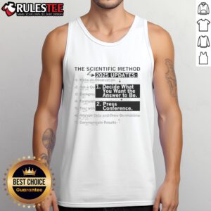 Pretty-The-Scientific-Method-2025-Updates tank top featuring a stylish design for science enthusiasts and educators.