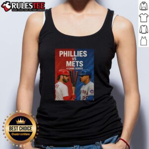 Stylish tank top featuring the Top Philadelphia Phillies vs New York Mets MLB 4 Game Series design, perfect for fans.