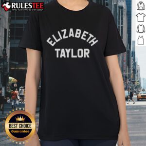 Awesome Elizabeth Taylor Showgirl Ladies Tee featuring a vibrant design inspired by classic Hollywood glamour.