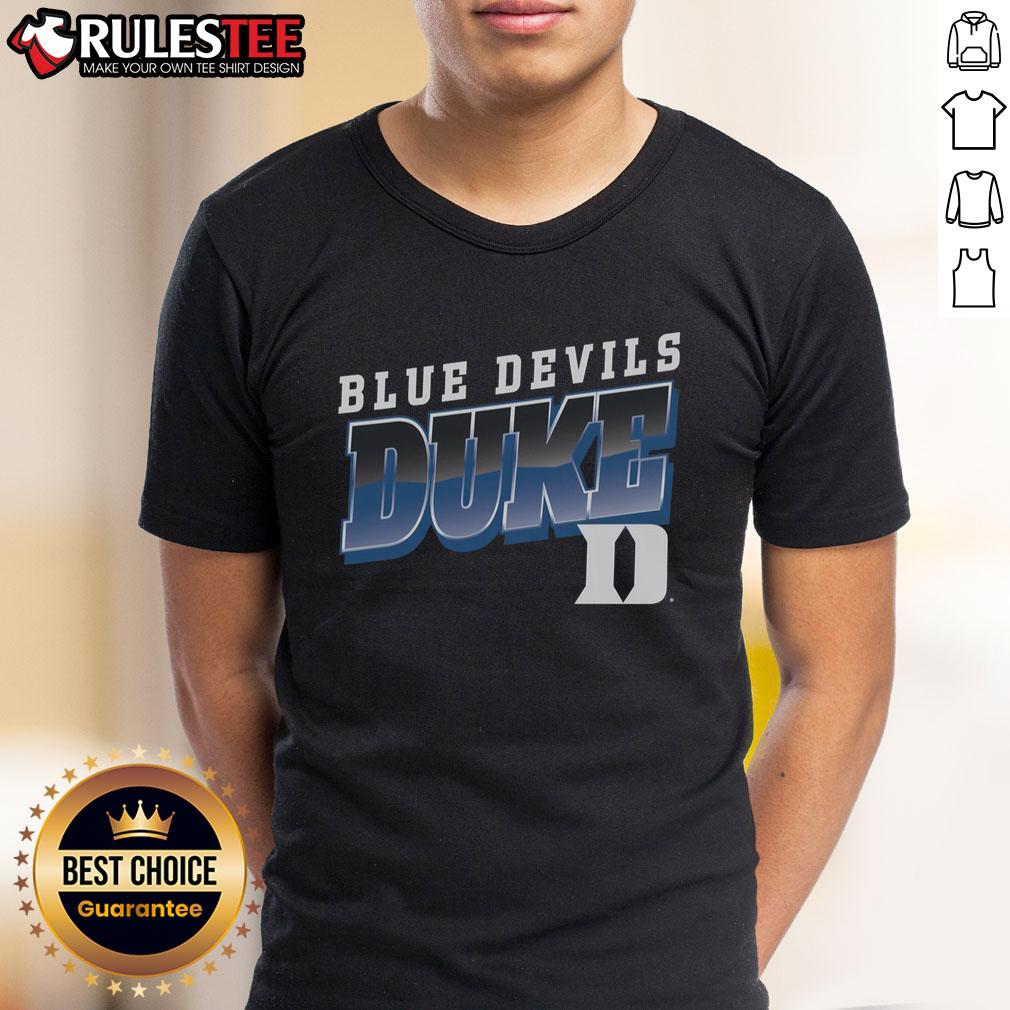 Awesome Premium Duke Blue Devils Polished T-Shirt featuring bold team colors and logo, perfect for fans and game day.