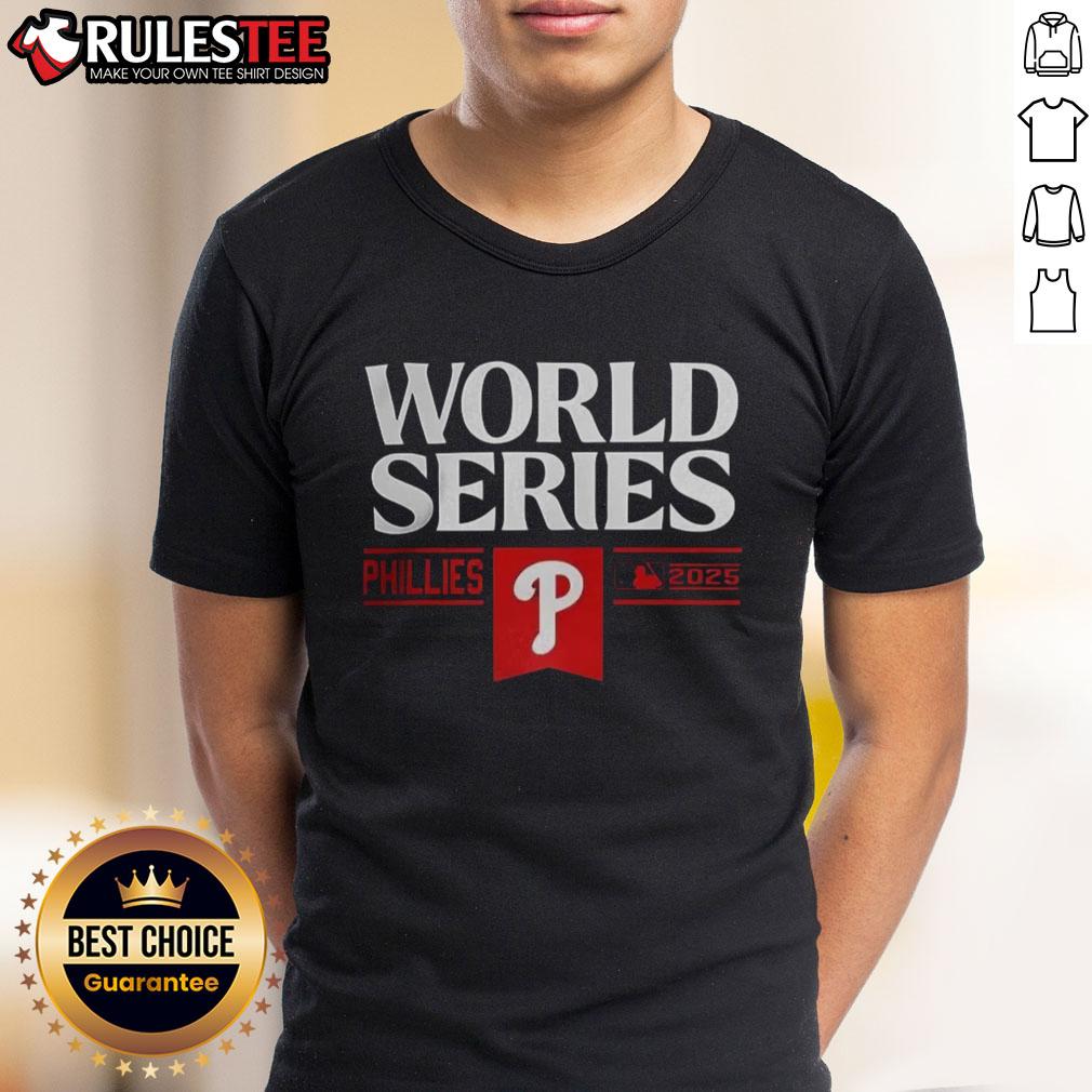 Good Philadelphia Phillies Baseball World Series MLB 2025 T-Shirt featuring team logo and vibrant design for fans.