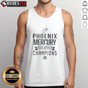 Good Phoenix Mercury WNBA Champions 2025 tank top featuring bold team graphics and a stylish design for fans.