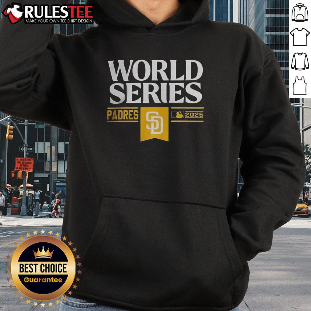 Good San Diego Padres baseball World Series MLB 2025 hoodie showcasing team colors and logo for fans and collectors.
