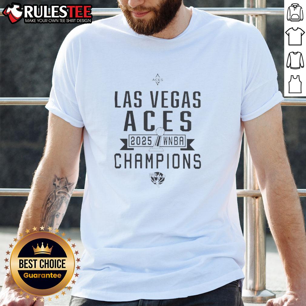 Nice Las Vegas Aces WNBA Champions 2025 T-Shirt featuring vibrant team colors and logo, perfect for fans celebrating the win.