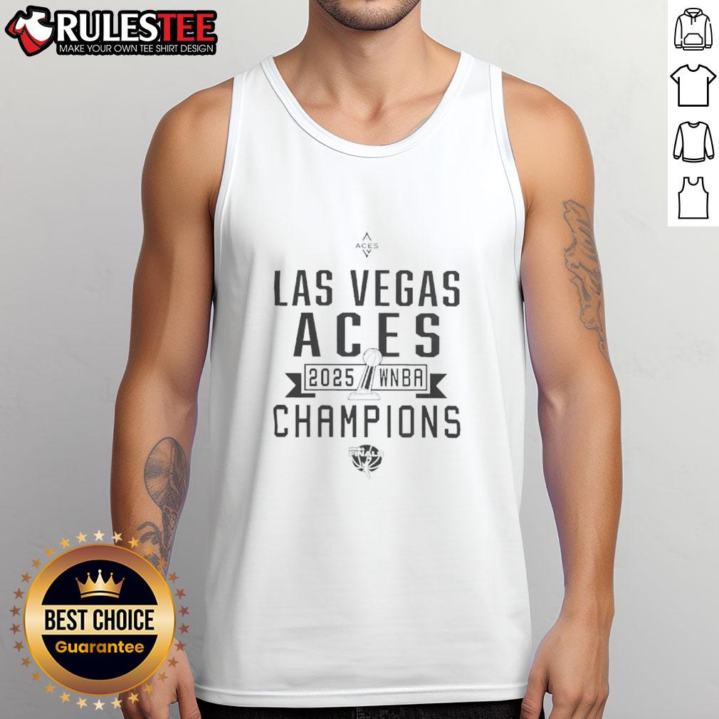 Nice Las Vegas Aces WNBA Champions 2025 tank top featuring team logo and vibrant colors, perfect for fans.