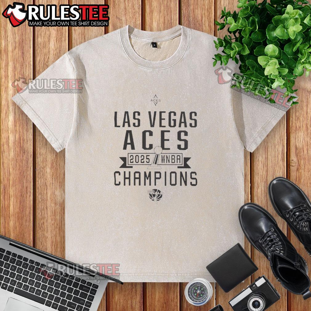 Nice Las Vegas Aces WNBA Champions 2025 washed t-shirt showcasing team pride and vibrant design.
